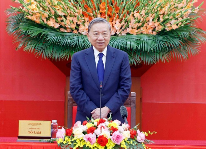 Le secrétaire général du Parti communiste du Vietnam (PCV), To Lam. Photo : VNA