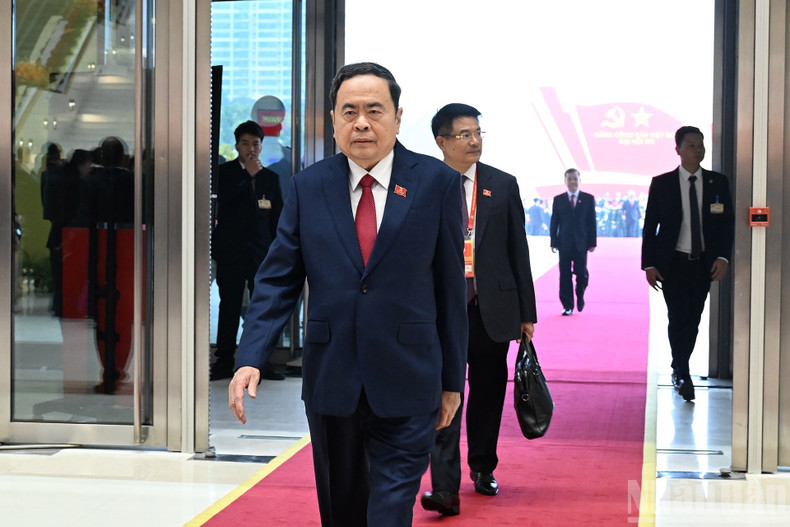 Le Président de l’Assemblée nationale Tran Thanh Man assiste à la séance d’ouverture. (Photo : DUY LINH)