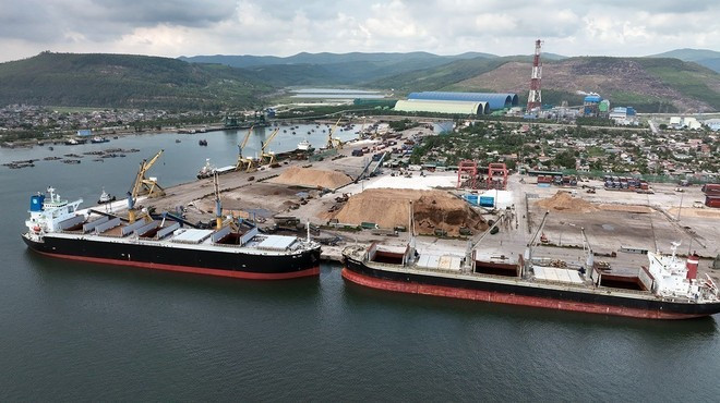 Le port international de Nghi Son, quartier de Nghi Son, province de Thanh Hoa. Photo : VNA