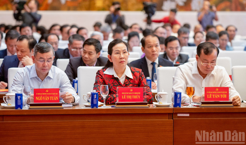 Les délégués participent à la conférence. (Photo : DUY LINH)