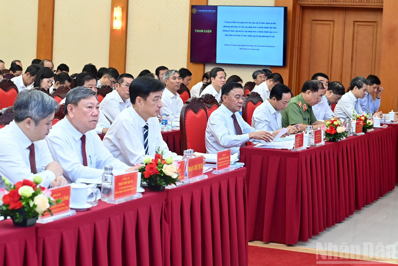 Les délégués présents à la conférence.