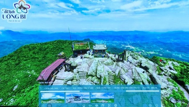 Images en réalité virtuelle à 360 degrés du mont Yên Tu. Photo : baoquangninh.vn