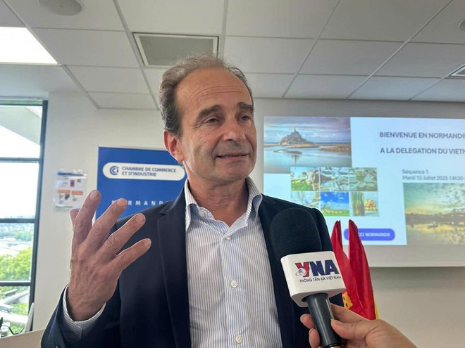 Fabrice de Lachaise, Directeur Export, société HAFA spécialisée dans la fabrication de lubrifiants. Photo : VNA. Fabrice de Lachaise, Directeur Export, société HAFA spécialisée dans la fabrication de lubrifiants. Photo : VNA.