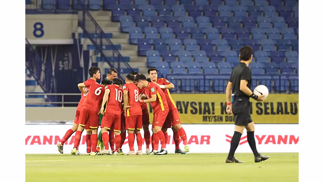 Les meilleures photos des footballeurs vietnamiens lors de leur match contre la Malaisie ảnh 1