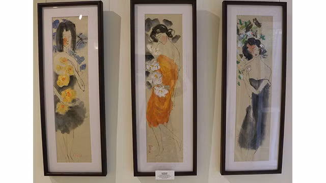 Exposition de peintures sur la capitale Hanoi ảnh 3