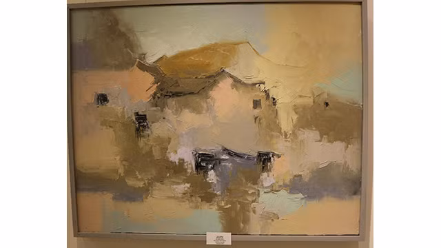 Exposition de peintures sur la capitale Hanoi ảnh 5