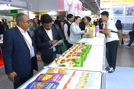 Stand d'une entreprise vietnamienne au Salon international de l’alimentation WorldFood Moscow 2026. Photo : VOV.