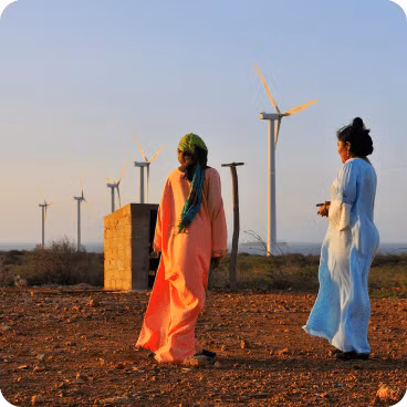 Projet éolien de La Guajira, sur la côte caraïbe de la Colombie. Photo : Ambassade de Colombie au Vietnam.