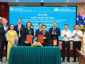 Cérémonie de signature de l’accord complémentaire dans le cadre du projet Aus4Growth Énergie, le 15 octobre à Hanoï. Photo : petrotimes.vn