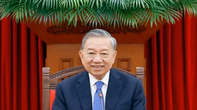 Le secrétaire général du Parti et président de la République, To Lam. Photo : VNA. 
