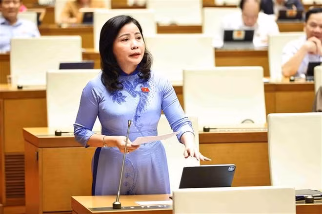 La députée Nguyên Thi Thu Nguyêt, de Dak Lak. Photo: VNA