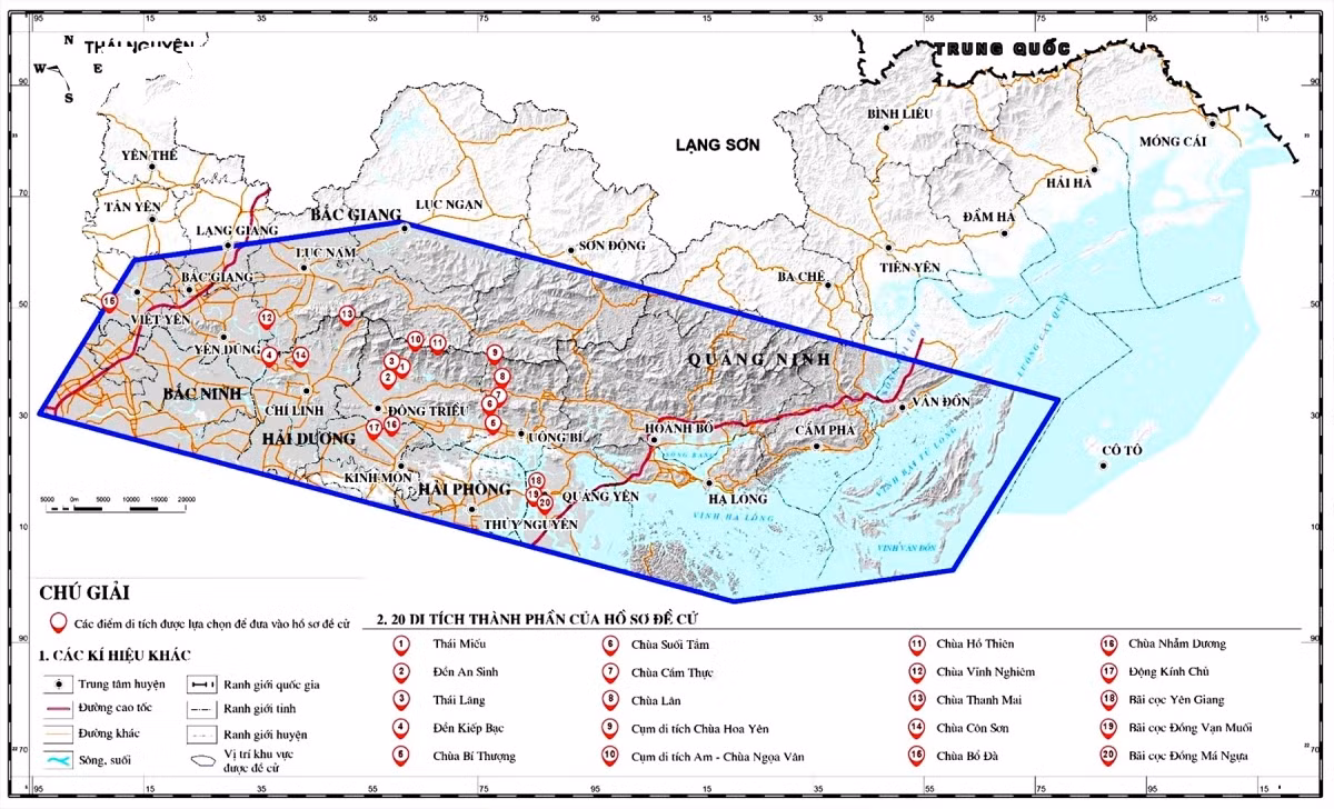 Le complexe Yen Tu – Vinh Nghiem – Con Son, Kiep Bac, souvent appelé simplement “Yen Tu”, s’étend sur trois provinces : Quang Ninh, Bac Giang et Hai Duong.