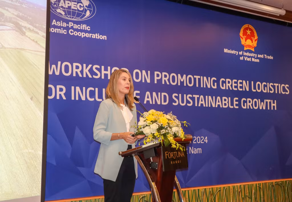 Mme Rebecca Orme, directrice juridique de Fedex Express pour l’Asie du Sud-Est. Photo : congthuong.
