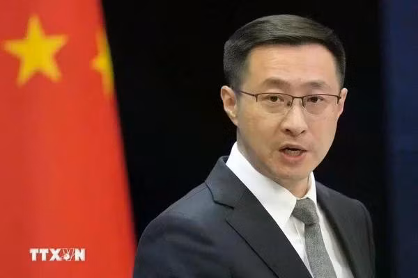 Le porte-parole du ministère chinois des Affaires étrangères, Lin Jian. Photo : Kyodo/VNA.