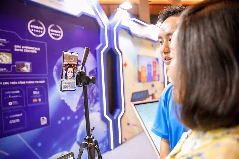 C-Health est une application d'IA spécialisée dans l’analyse de l'état de santé des utilisateurs à l'aide d'une technologie sans contact en scannant des images faciales à partir de téléphones ou de tablettes. Photo : NDEL.