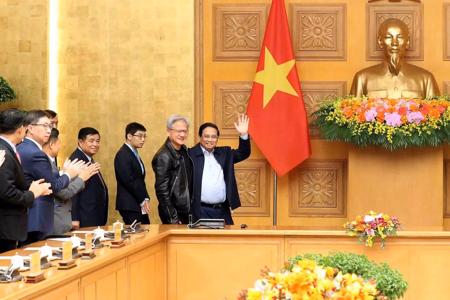 Nvidia ouvrira un centre de recherche et développement (R&amp;D) au Vietnam pour développer des applications d’intelligence artificielle (IA). Photo : baoquocte.vn