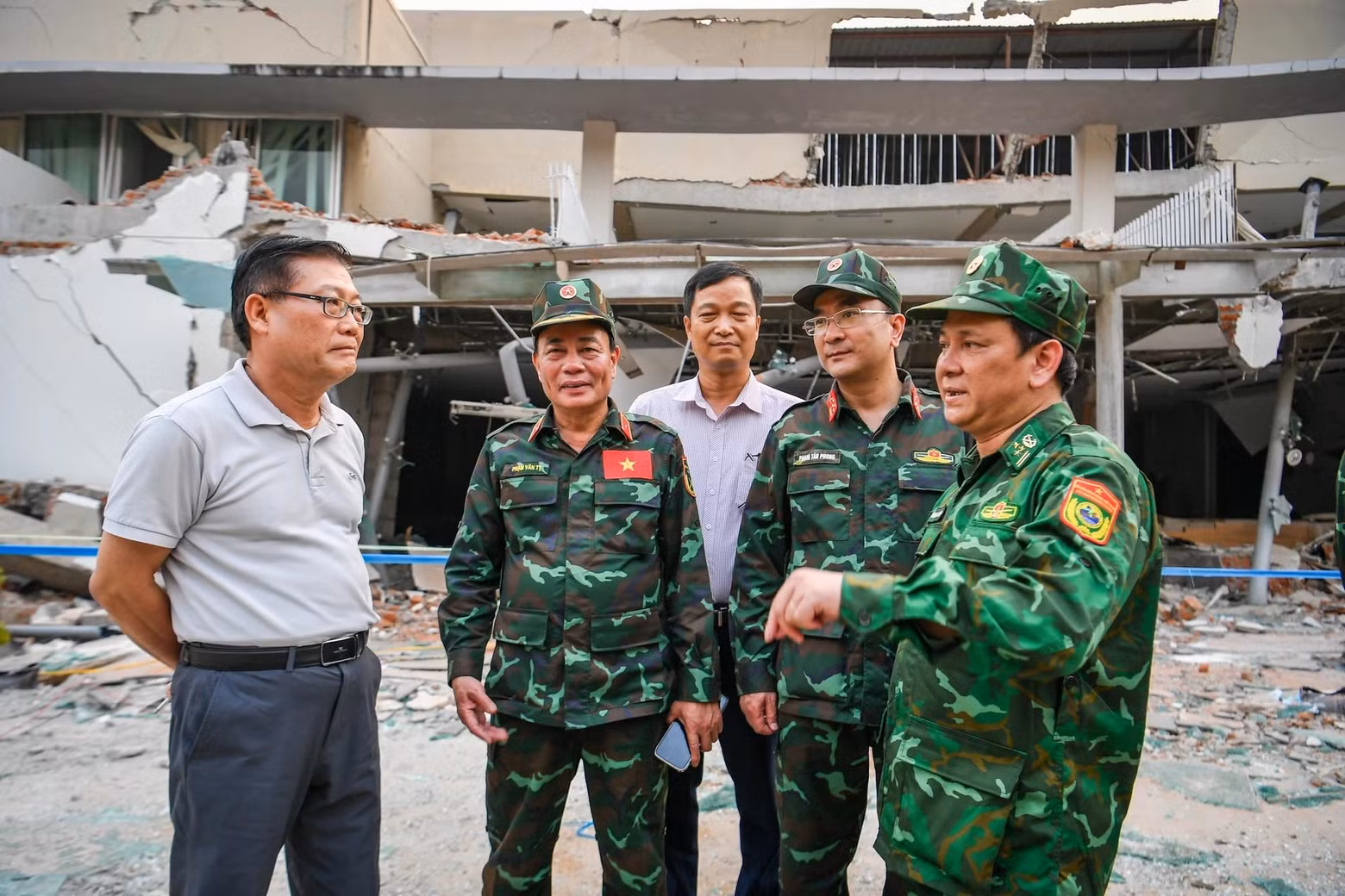 Le Vietnam est le 4e pays de la région ASEAN à être présent seulement 2 jours après le tremblement de terre. Photo : NDEL.