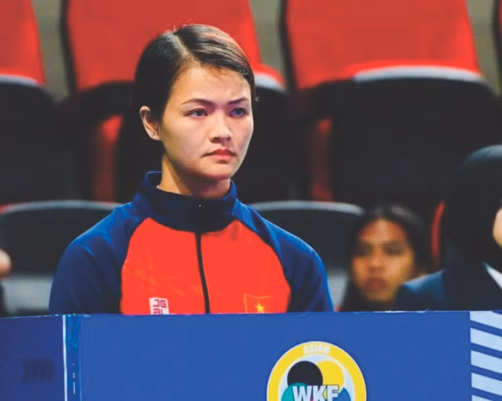 La karatéka Dô Thi Thu Hà a choisi de se consacrer au coaching. Photo : CTV/CVN. La karatéka Dô Thi Thu Hà a choisi de se consacrer au coaching. Photo : CTV/CVN.