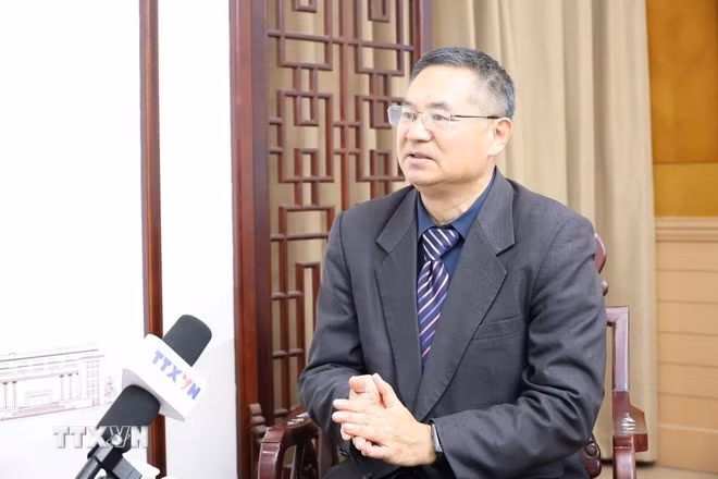Le professeur Cheng Hanping, directeur du Centre de recherche sur le Vietnam de l’Université de technologie du Zhejiang. Photo : VNA.