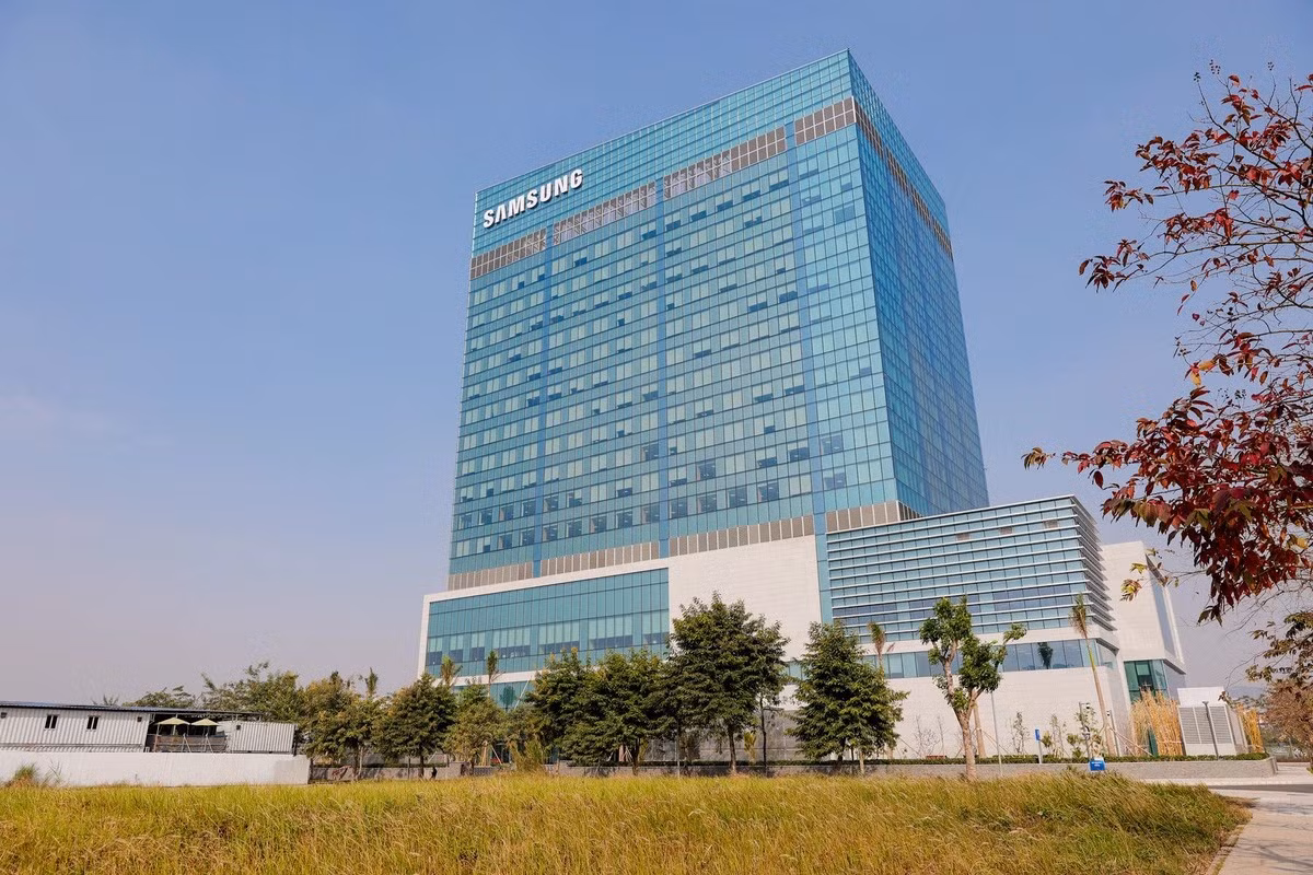 Le centre de R&D de Samsung situé dans la zone urbaine de Tây Hô Tây, à Hanoï. Photo : thoidai. Le centre de R&D de Samsung situé dans la zone urbaine de Tây Hô Tây, à Hanoï. Photo : thoidai.