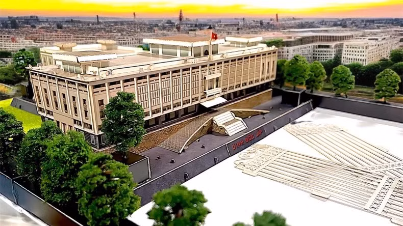 La maquette du Palais de l’Indépendance est en cours d’achèvement. La maquette du Palais de l’Indépendance est en cours d’achèvement.