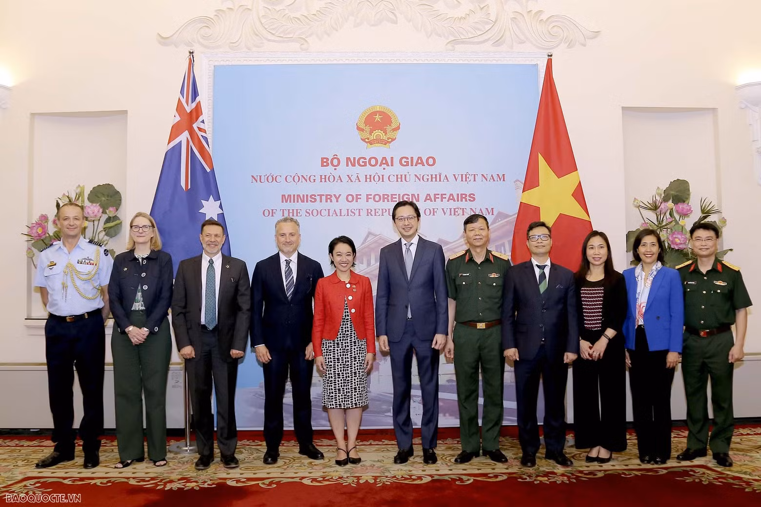 Lors du 8e dialogue diplomatique et stratégique de défense Vietnam-Australie. Photo : baoquocte.vn Lors du 8e dialogue diplomatique et stratégique de défense Vietnam-Australie. Photo : baoquocte.vn