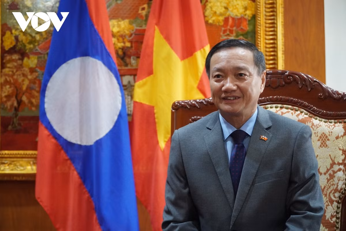 L’ambassadeur du Vietnam au Laos, Nguyên Ba Hùng. Photo : VOV. L’ambassadeur du Vietnam au Laos, Nguyên Ba Hùng. Photo : VOV.
