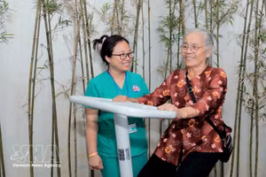Ces dernières années, le Vietnam en général et Hanoï en particulier ont mis en œuvre de nombreuses politiques en faveur des personnes âgées. Photo : VNA.