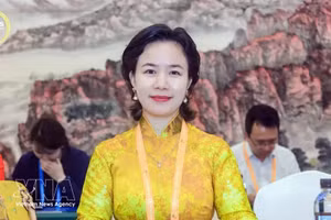 La professeure-docteure Phan Thi Tra My, présidente de l’Association des entreprises vietnamiennes en Chine. Photo : VNA.