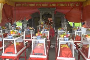 Campagne des 500 jours et nuits : 1 384 dépouilles de morts pour la patrie avaient été retrouvées et regroupées dans l’ensemble du Vietnam