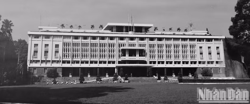 Le Palais de l’Indépendance avant 1975.