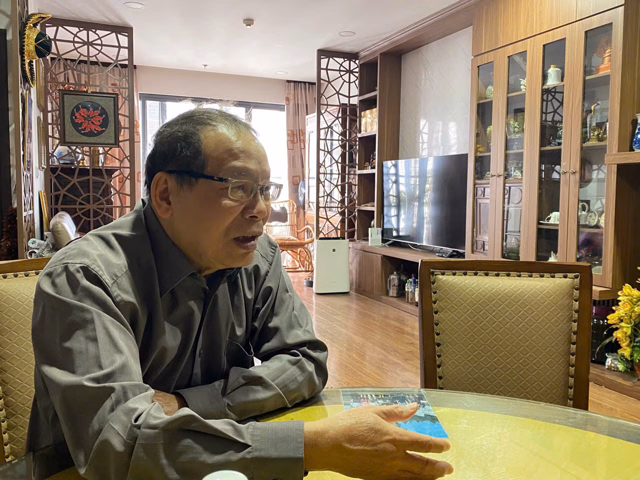 Le docteur Chu Duc Tinh, ancien directeur du Musée Hô Chi Minh. Photo : Ha Phuong/NDEL.