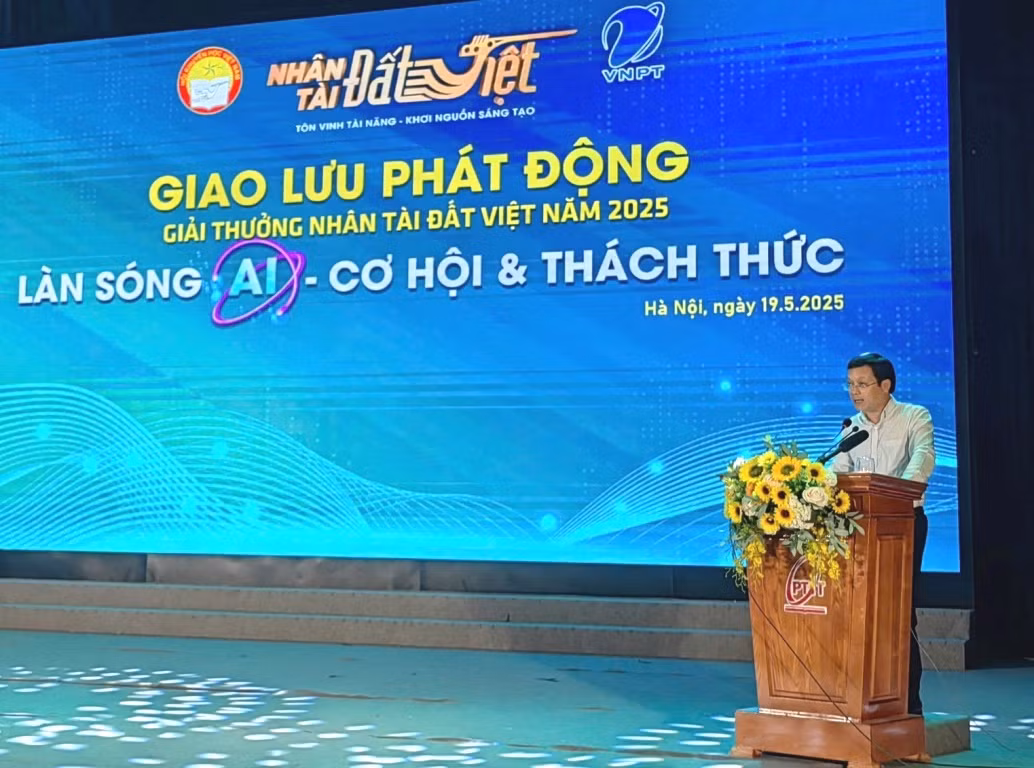 Nguyen Son Hai, directeur général adjoint de VNPT-Media, s'exprime lors de l'évènement. Photo : VGP.