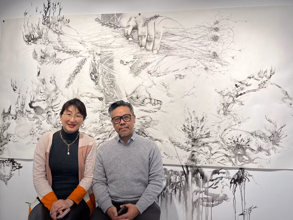 Anthony Phuong et Ziwei Phuong, fondateurs de la galerie d'art A2Z à Paris, membres du jury. Photo : Comité d’organisation.