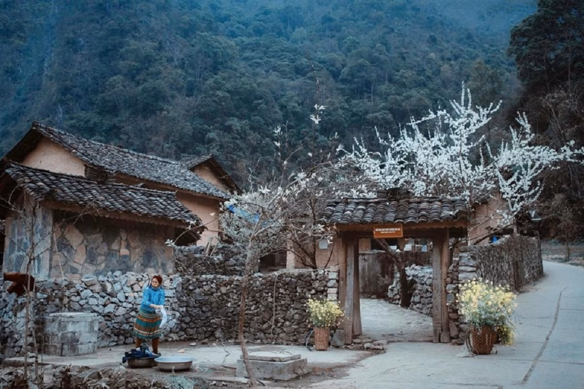 La maison comme lieu de tournage du film « Histoire de Pao » à Ha Giang. Photo: phunuthudo.