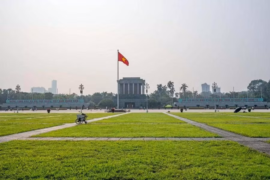La place de Ba Dinh est un lieu symbolique de l’histoire nationale. Photo : Xinhua. La place de Ba Dinh est un lieu symbolique de l’histoire nationale. Photo : Xinhua.