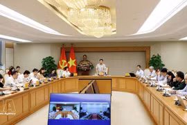La quatrième réunion du Conseil exécutif du Centre financier international du Vietnam, tenue le 22 octobre à Hanoï. Photo : VNA.