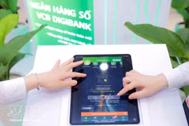Vietcombank est toujours à l’avant-garde de la transformation numérique. Photo : VNA.