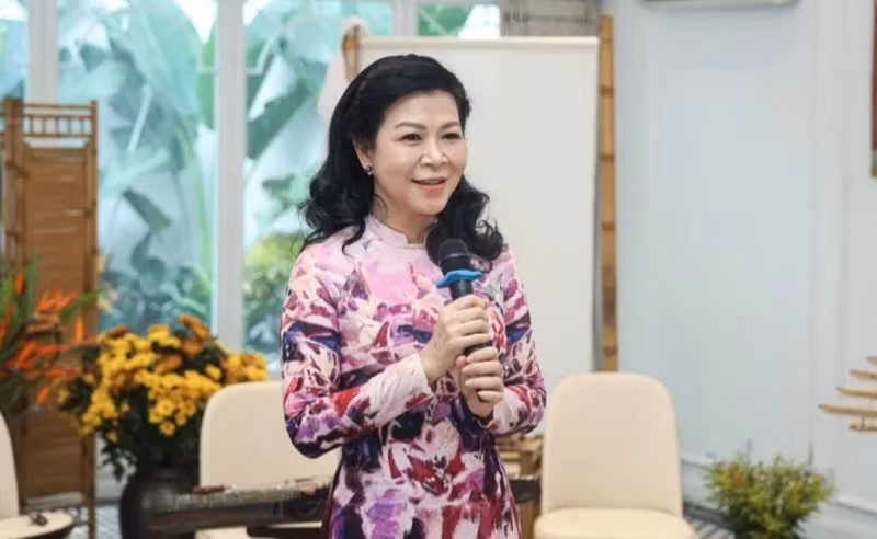 Mme Ngo Phuong Ly, épouse du secrétaire général et président To Lam. Photo : Bureau du président de la République.