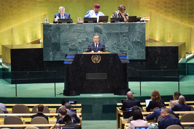 Le Secrétaire général et Président To Lam a prononcé un discours lors du Sommet sur l'avenir, de la 79e session de l'Assemblée générale des Nations Unies, en septembre 2024. Photo : VNA.