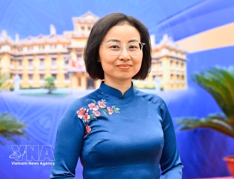 L’ambassadrice du Vietnam au Danemark, Nguyen Le Thanh. Photo : VNA.