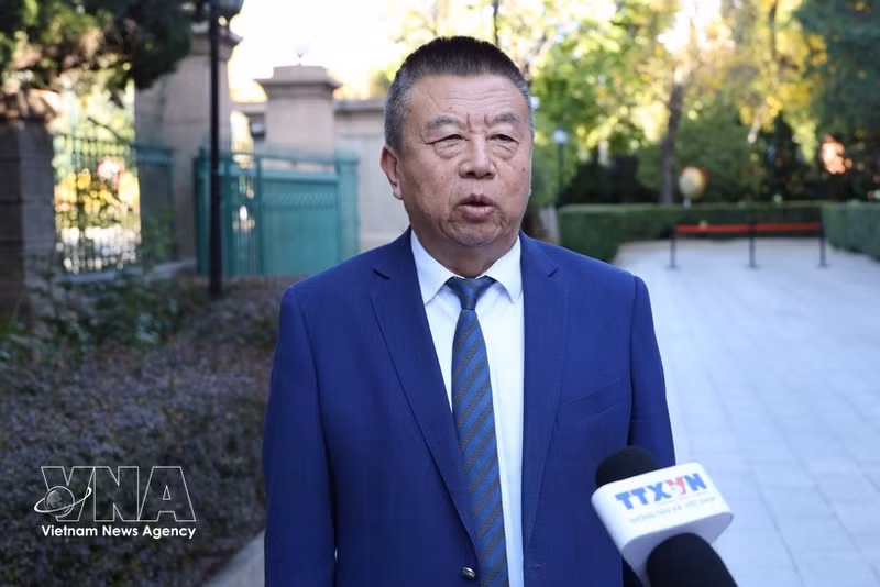He Zhenwei, président de l’Association chinoise pour le développement industriel à l’étranger. Photo: VNA