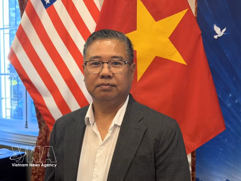 Gary Thanh Nguyen, président du Club des entrepreneurs et des Vietnamiens patriotes de la région métropolitaine de Washington (DMV). Photo : VNA
