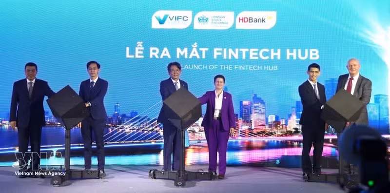 Cérémonie de lancement du Fintech Hub, l’un des quatre piliers stratégiques du Centre financier international du Vietnam à Hô Chi Minh-Ville (VIFC–HCMC). Photo : VNA.