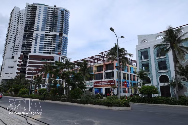 Vue d’une partie du projet Vega City (nom commercial : Libera Nha Trang), situé dans le quartier de Bac Nha Trang, province de Khanh Hoa. Photo : VNA.