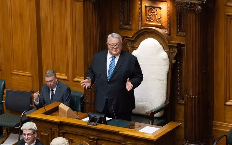 Le président de la Chambre des représentants de Nouvelle-Zélande, Gerry Brownlee. Photo : rnz.co.nz