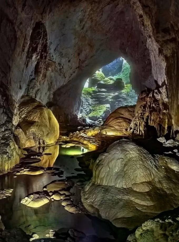 Son Doong, la plus grande grotte du monde, faisant partie du patrimoine transfrontalier Phong Nha - Ke Bang et Hin Namno. Photo : sggp.org.vn