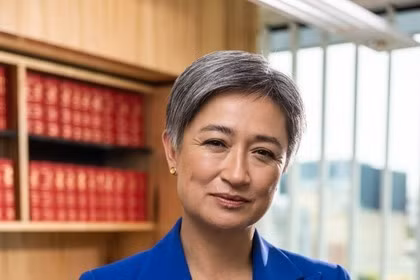 La ministre australienne des Affaires étrangères, Penny Wong. 