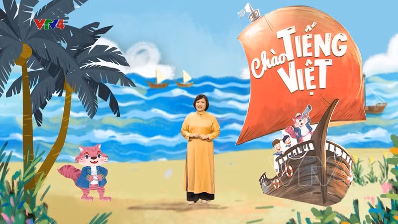 Le programme « Chao tieng Viet » (Bonjour vietnamien), diffusé sur VTV4 depuis avril 2023. 