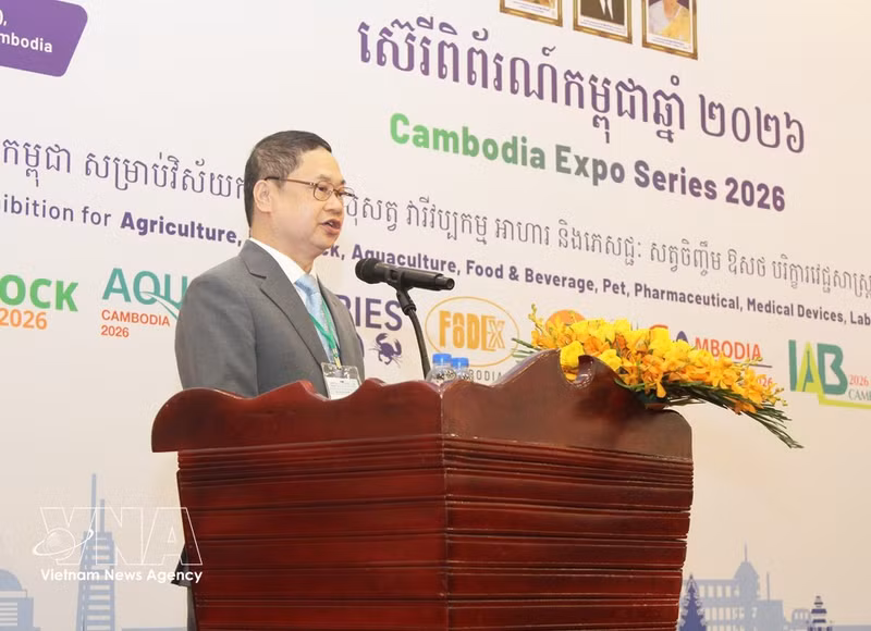 Nguyen Ba Vinh, directeur de la société Minh Vi Exhibition &amp; Advertisement Services. Photo: VNA